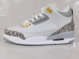 Jordan Air Jordan 3 Retro White Grey Orange Sneakers