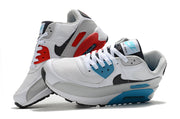 Nike Air Max 90 White Blue Red Sneakers