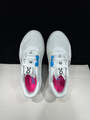 On The Roger Pro Fire Clay White Court Sneakers