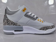 Jordan Air Jordan 3 Retro White Grey Orange Sneakers