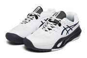 ASICS Gel-Resolution White and Navy Tennis Shoes