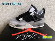 Jordan 4 Black Oreo Sneakers in Black, Grey and White