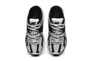 Nike Silver and Black Mesh Sneakers