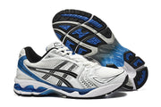 ASICS GEL White and Blue Running Sneakers