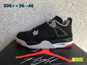 Jordan Air Jordan 4 Black Grey Red Sneakers