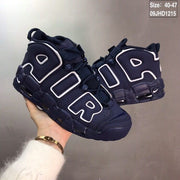 Nike Air More Uptempo Sneakers, Midnight Navy and White