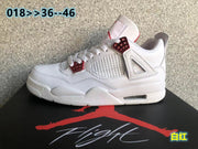 Jordan 4 White and Red High-Top Sneakers
