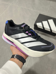 adidas Adizero Boston 13 Running Shoes Black White Purple