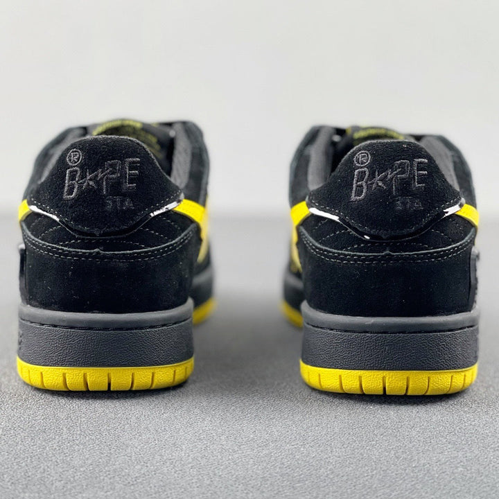 A Bathing Ape SK8 Sta Sneakers Black Yellow