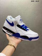 Nike Air Flight 89 Sneakers White and Royal Blue