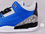 Jordan Air Jordan 3 Retro Blue Black Cement Sneakers