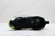 Nike Penny Hardaway Foamposite Sneakers, Black and Volt Green