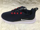 Nike Lunar 5 Sneakers in Navy, Red and White