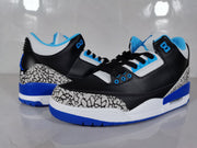 Air Jordan 3 Retro Black Blue Elephant Print Sneakers