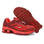 Nike Shox Ride 2 Sneakers in White, Gray and Red