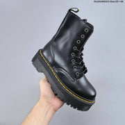 Dr. Martens Black Platform Lace-Up Ankle Boots