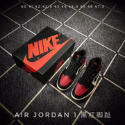 Air Jordan 1 High Black Red Toe Sneakers