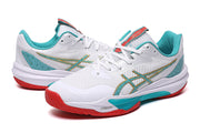 ASICS Court Shoes White Turquoise Red