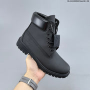 Timberland Black 6-Inch Lace-Up Boots