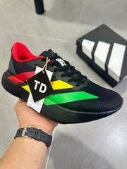 Adidas Lightstrike Pro Running Shoes, Black Green Yellow Red KJ6160