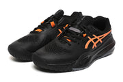 ASICS Gel-Resolution Black and Orange Tennis Shoes