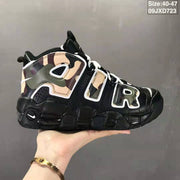 Nike Air More Uptempo Black Camo Sneakers 09JXD723