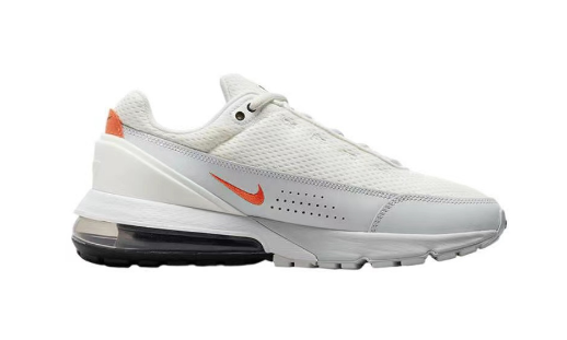 Nike Air Max 270-Style Sneakers in White and Orange