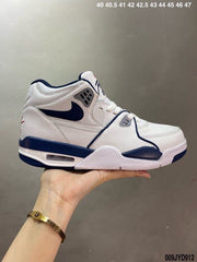 Nike Air Flight 89 White Navy Basketball Sneakers