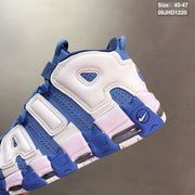 Nike Air More Uptempo Sneakers in Blue and White