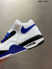 Nike Air Flight 89 Sneakers White and Royal Blue