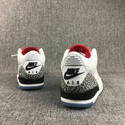Jordan Air Jordan 3 White Cement Sneakers with Translucent Blue Sole