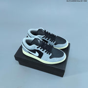 Jordan 1 Low OG Sneakers, White Multi-Color, 553558-146
