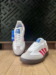 adidas Samba Sneakers White Pink Gum Sole