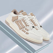 AMIRI Low-Top Sneakers in White and Beige