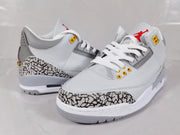 Jordan Air Jordan 3 Retro White Grey Orange Sneakers