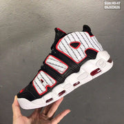 Nike Air More Uptempo Black Red White Sneakers