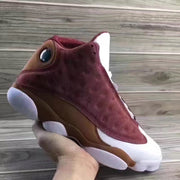 Jordan 13 Sneakers Burgundy Brown White