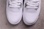 Jordan Air Jordan 4 CT8527-100 White Gray Speckled Sneakers
