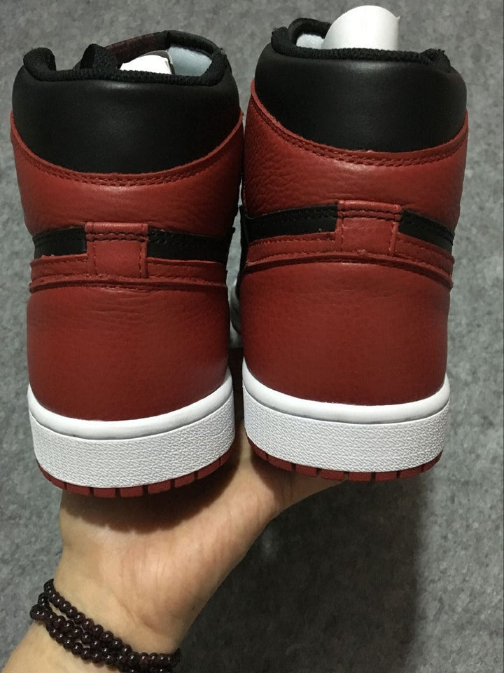 Air Jordan 1 High Black and Red Sneakers