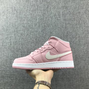 Jordan 1 Mid Pink Women’s Sneakers 555112-100