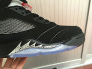 Air Jordan 5 Black Silver High-Top Sneakers