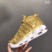 Nike Air More Uptempo Gold Sneakers 09JXD607