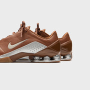 Nike T90 Shox Magia Qs - Pecan / Metallic Silver / Rustic / Gum Med Brown