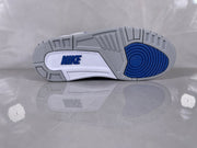 Jordan 3 Retro White and Royal Blue Sneakers