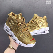Nike Air More Uptempo Gold Sneakers 09JXD607