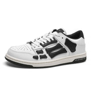 AIVIIRI MFS003-111 White and Black Low-Top Sneakers