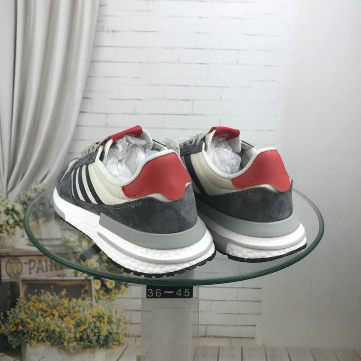 adidas ZX 500 RM Retro Running Sneakers, Grey and White