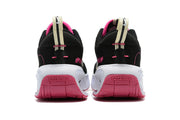 Nike Air Max Black and Gold Sneakers with Pink Accents