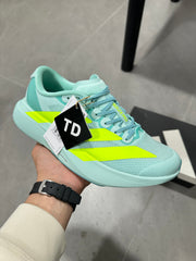 adidas Adizero Running Shoes Turquoise Neon Yellow JS4452