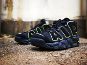 Nike Air More Uptempo Sneakers Black Volt Green
